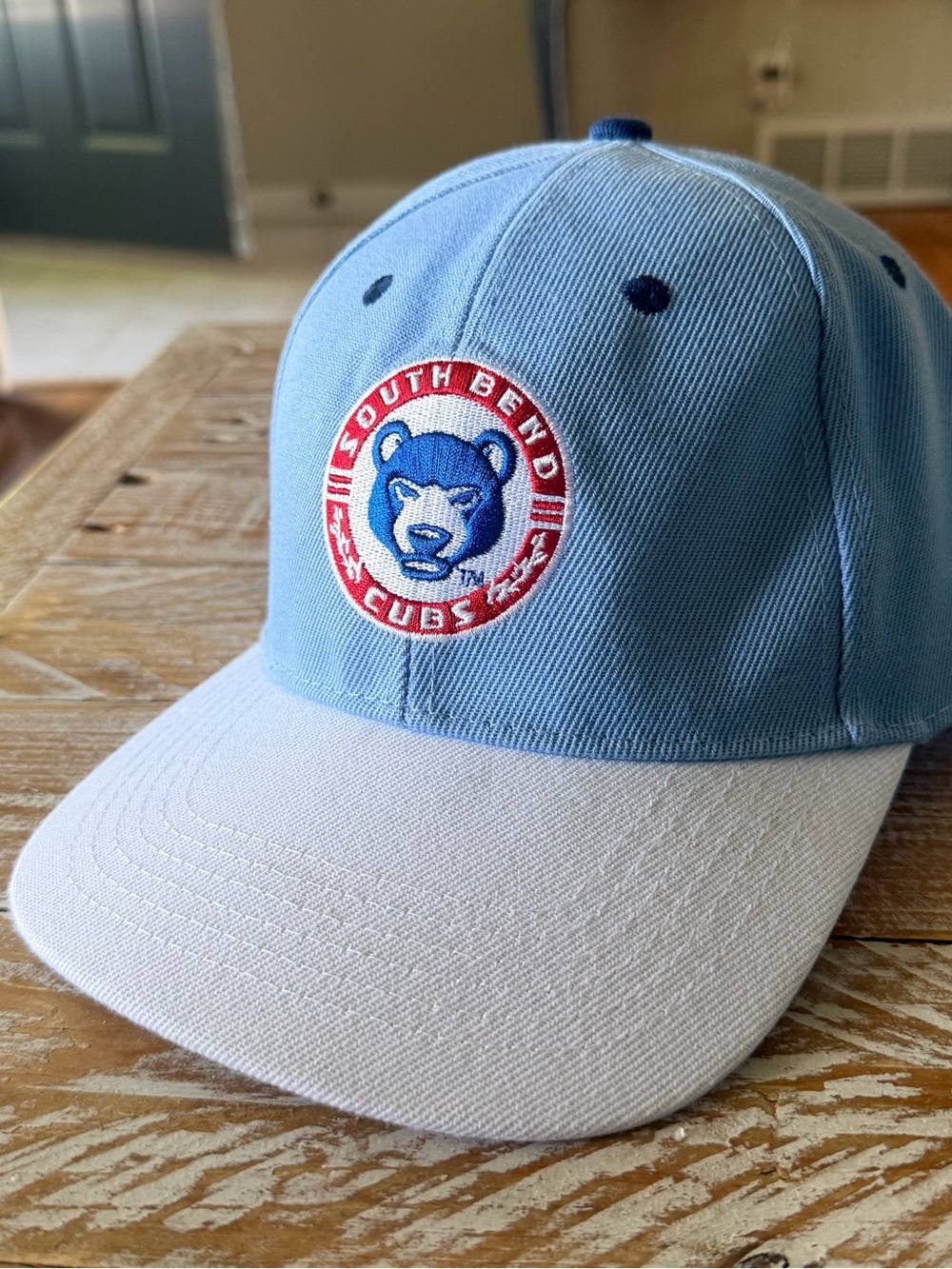 ⚾️South Bend Cubs Baseball Hat Light Blue Adjustable Cap⚾️ – New